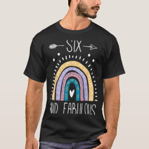 T-shirt Six Et Fabuleux 6e Anniversaire Filles 6 Anniversa