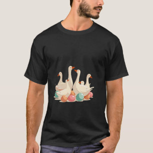 T-shirt Six Oies A Été Coupé Style De Crayon 1
