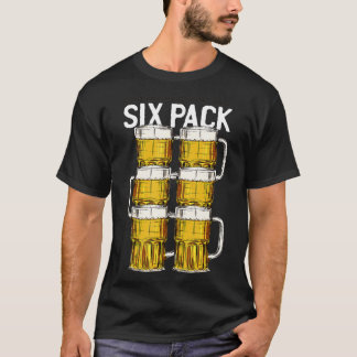 T-shirt Six Pack Drôle Vérifier Mes 6 Abs Bière Hilarious 