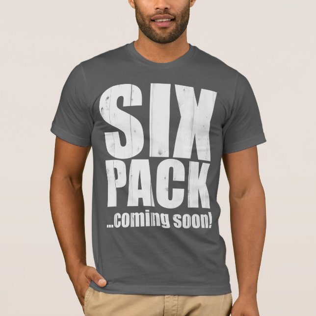 T-shirt Six paquets… venant bientôt ! (Devant)