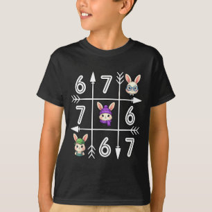 T-shirt Six sept 67 mème 6 7 œufs joyeuses Pâques garçons
