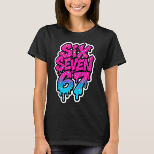 T-shirt Six Seven 67 Bysebyll Crème Glacée Drip Mason Mème