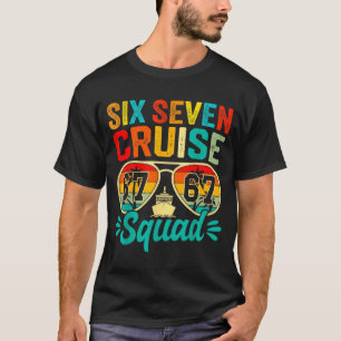 T-shirt Six Seven 67 Équipe de Croisière 2025 Drôle Enfant
