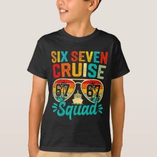 T-shirt Six Seven 67 Équipe de Croisière 2025 Drôle Enfant