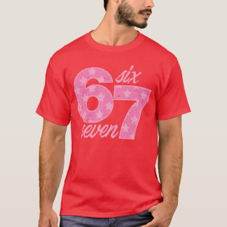 T-shirt Six Seven 67 Mème Drôle Déguisement 6 7 Enfants Fi