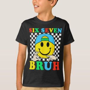 T-shirt Six Seven Bruh Boys 67 Mème Génération Alpha Argot