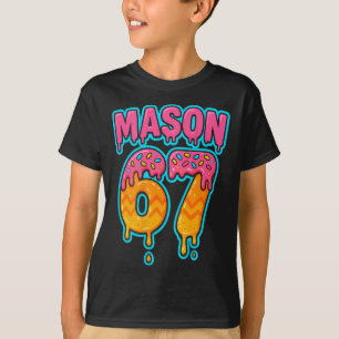 T-shirt Six Seven Meme Mason 67 Glace Goutte Drôle (sur B