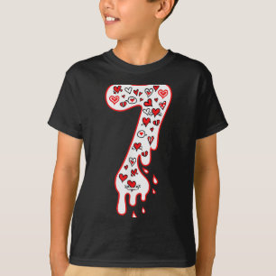 T-shirt Six Seven Meme Numéro 7 Couples Correspondance Sai