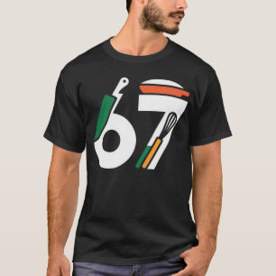 T-shirt Six Seven Meme Ustensiles de cuisine Foodie Cuisin