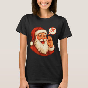 T-shirt Six Seven Noël 67 Meme Argot Père Noël Dit Xmas