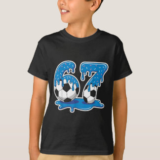 T-shirt Six Seven Soccer Ice Cream Drip Funny Design