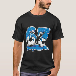 T-shirt Six Seven Soccer Ice Cream Drip Funny Design