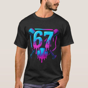 T-shirt Six Seven Vendent des Glaces qui Dégoulinent Cool 