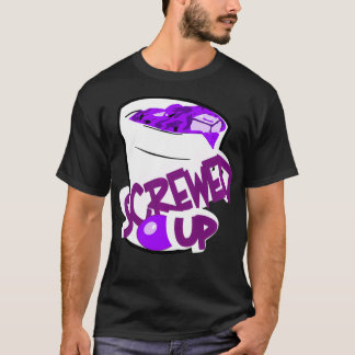 T-shirt Sizzurp De Codéine Écrasée Sur La Promette Du Siro
