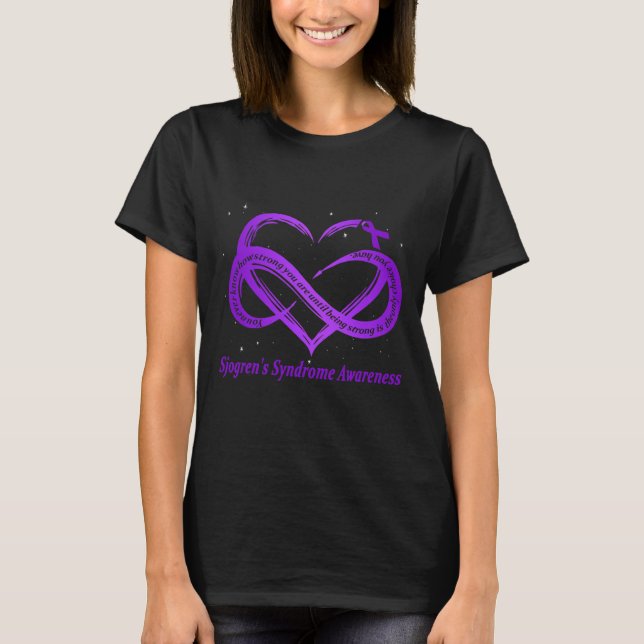 T-shirt Sjogren's Syndrome Warrior Down Syndrome Sensibili (Devant)