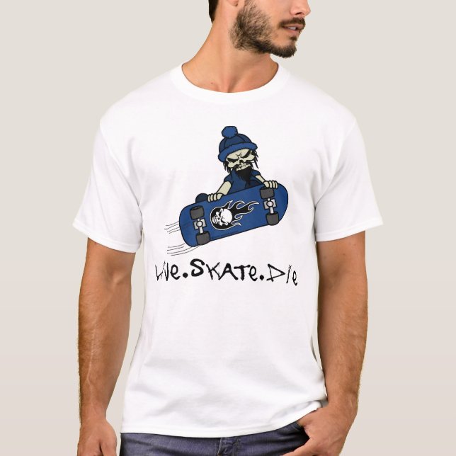 T-Shirt Skate Live Die (Devant)