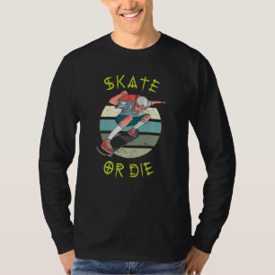T-shirt Skate ou die Skateboarder Garçon