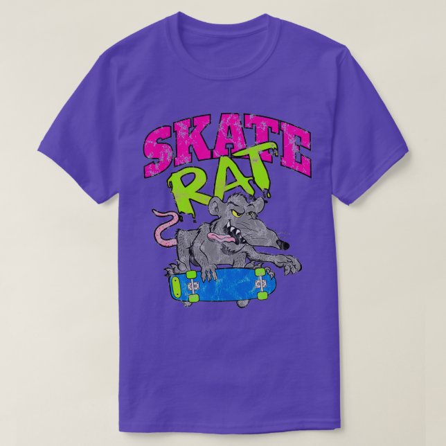 T-shirt Skate Rat Retro Skate (Design devant)