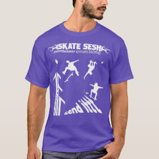 T-shirt SKATE SESH Matt360Flip Edition Skateboarder Design