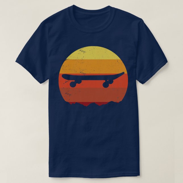T-shirt Skate Skate Skateboard Vintage (Design devant)