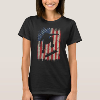 T-shirt Skateboard American Flag Skateboard Skateboard Gi