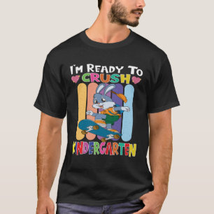 T-shirt Skateboard Bunny Je suis prêt à écraser la materne