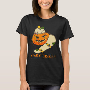 T-shirt Skateboard citrouille Halloween Costume amusant Sk
