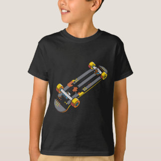 T-shirt Skateboard Comic Style Skateboarding Fan 
