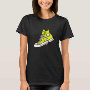 T-shirt Skateboard cool Green Baskets mode graphique