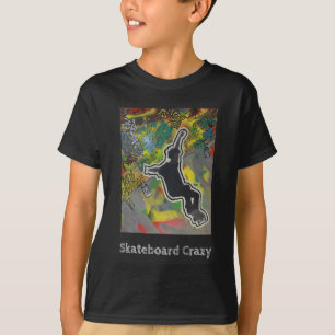 T-shirt Skateboard Crazy - graffitis, pop art, street art