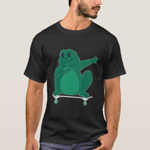 T-shirt Skateboard Frog Ou Toe Sur Skateboard Cadeau Pour