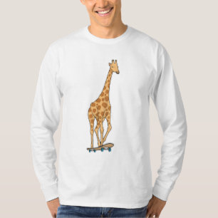 T-shirt Skateboard girafe