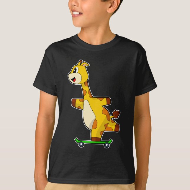 T-shirt Skateboard girafe (Devant)