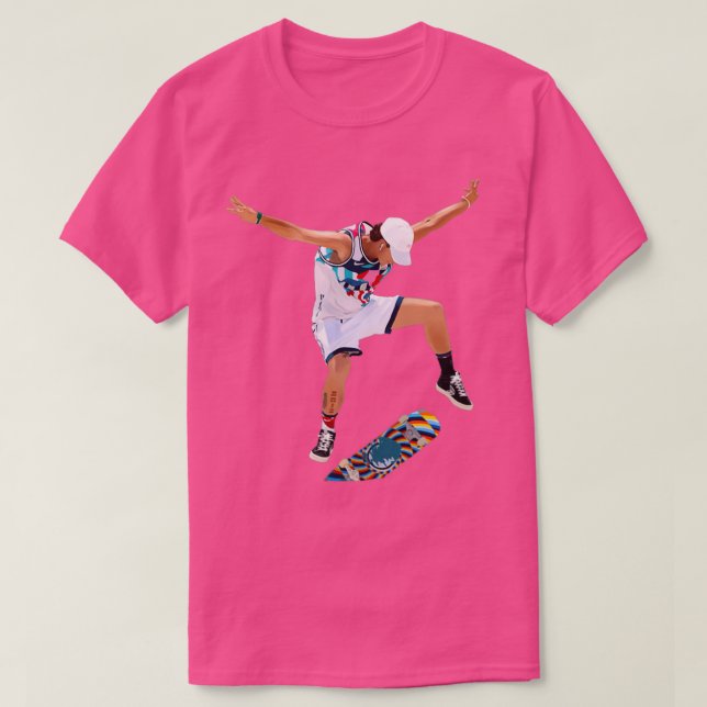 T-shirt skateboard jagger (Design devant)