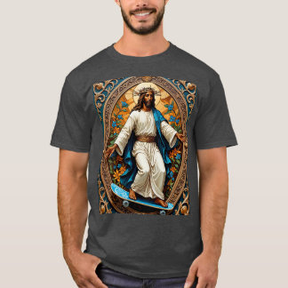 T-shirt Skateboard Jesus Style Sacré Tee