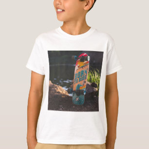 T-shirt Skateboard Né À Ride