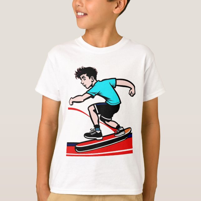 T-shirt Skateboard pour enfants (Devant)