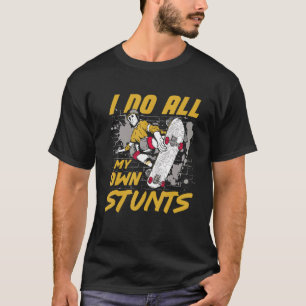 T-shirt Skateboard Pour Garçons Hommes Femmes Patinage Kic