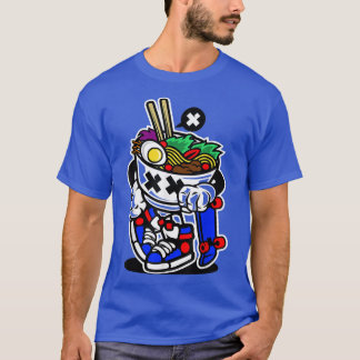T-shirt Skateboard Ramen Noodle retour à l'école Anime Tr