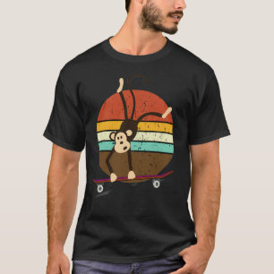T-shirt Skateboard singe drôle cadeau