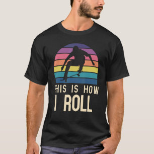 T-shirt Skateboard Skate Skater Retro Skater