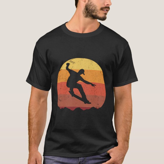 T-shirt Skateboard Skateboard Cadeau Pour Skateboarders (Devant)