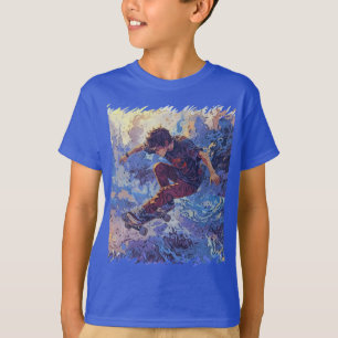 T-shirt Skateboard Surfing - Skateboarder Design