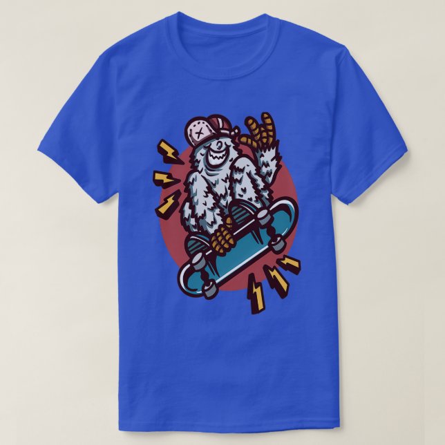 T-shirt skateboard zeti (Design devant)