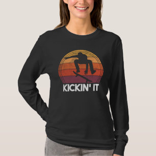 T-shirt Skateboardeur qui déchire Rétro Skateur Planche à