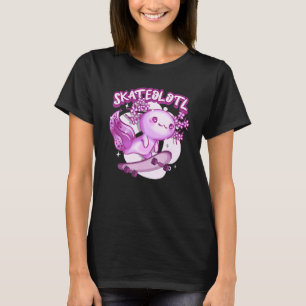 T-shirt Skateolotl Skate Axolotl Skateboard Skate Skateb