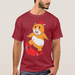 T-shirt Skater Hamster Funny Skateboarder Cool