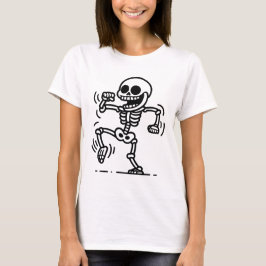 T-shirt  “Skater Skull – Ride or Die Skeleton”