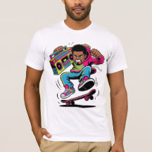 Skateur Rétro Hip Hop