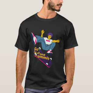 T-shirt Skateur sur un skateboard